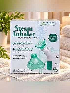 Veridian Steam Inhaler Respiratory Vapor Therapy And Facial Treatments